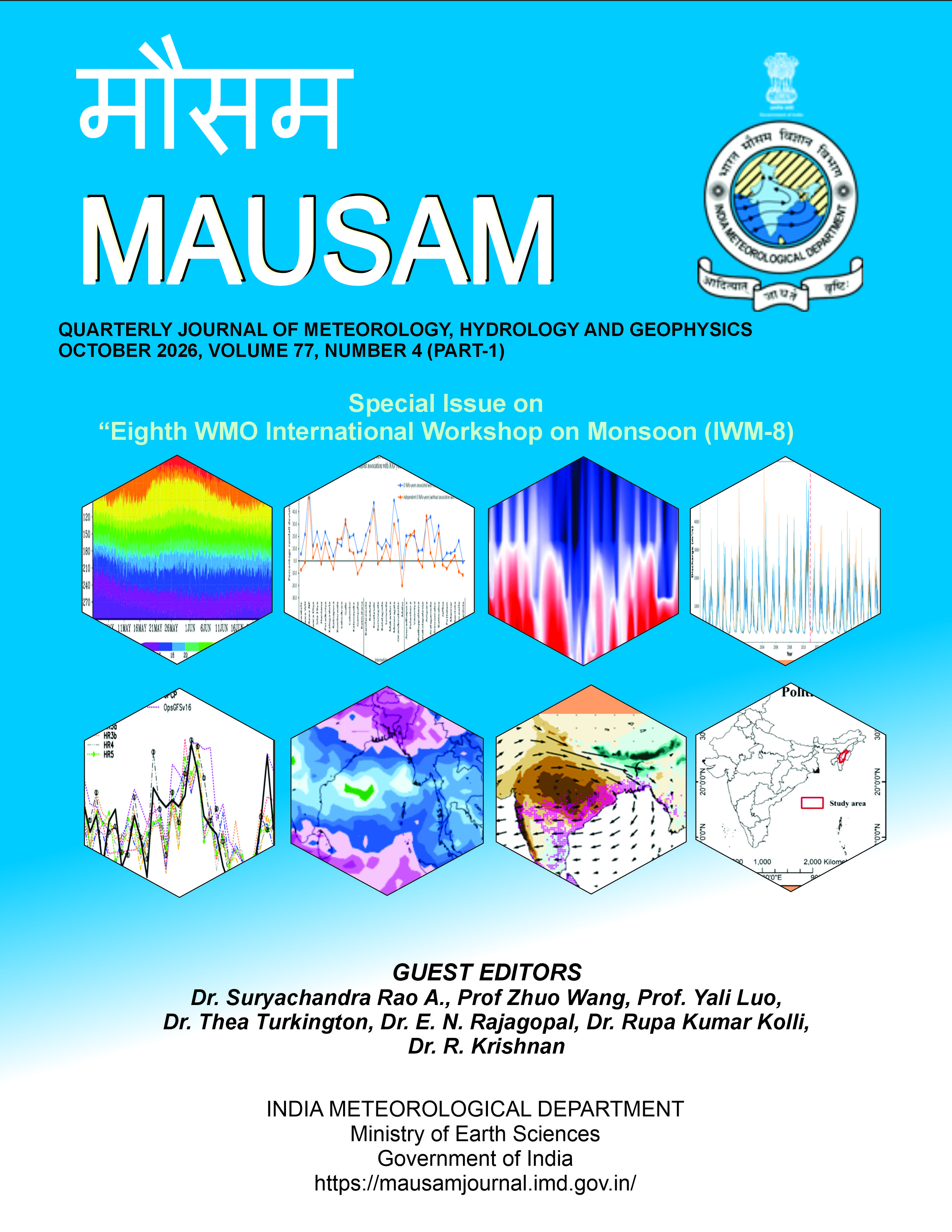 					View Vol. 77 No. 4 (2026): MAUSAM: Special Issue on IWM-8 (Part-1)
				